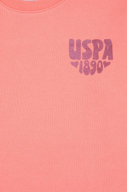 K_z _ocuk Neon Pembe Basic Sweatshirt Sepette S_rpriz _ndirim - U.s. polo assn фото 3