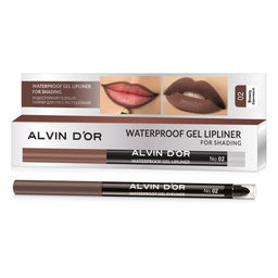 Alvin Dor P-21 Карандаш для губ гелевый водостойкий Lipliner for shading тон 02 коричневый 0,29г