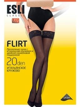 Чулки Conte Elegant Flirt 20 прозрачные