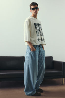Camiseta cropped Oversized Fit - H&m фото 8