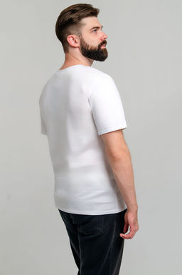 Арт. 61142 Футболка мужская 48-56 (5 шт) Цвет:белый