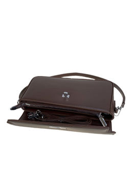 Женская сумка из искусственной кожи, цвет шоколад - Greta фото 2