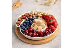 Менажница 21,5*21,5*4 см Улитка цельная на дерев. подставке - Elan gallery фото 2