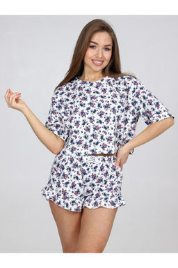 Пижама женская П-124.13 Цветы синий - Хороший трикотаж фото 5