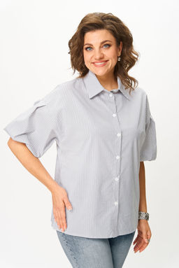 Блуза Svetlana Style 2130 серый полоска