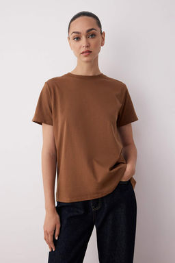 Siyah-Beyaz %100 Pamuk Arkas? Uzun Orme T-Shirt TWOAW26TS00008 - Trendyolmilla фото 3