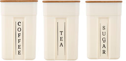 Набор банок для сыпучих продуктов Sugar&Spice Rosemary с деревянн крышкой 0,75л х 3шт SE106712996,,