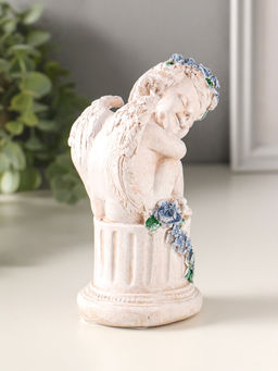 Фигурка полистоун «Ангелочек на колонне», 14×7.5×7 см