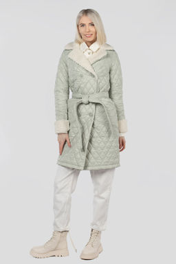 01-11528 Пальто женское демисезонное (пояс) - El podio фото 5