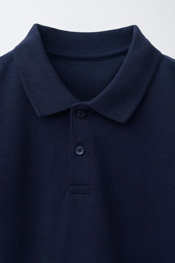 POLO B?SICO PIQU? / Azul - Zara фото 3