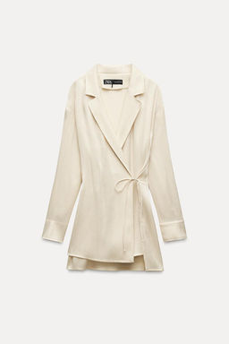 CREASED-EFFECT SHIMMERY BLAZER - Zara фото 4