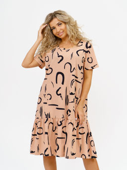 872 Платье "Бежевый"