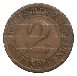 2 рентенпфеннига 1923 года G Германия