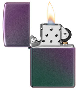 Зажигалка ZIPPO классическая с зелено-фиолетовым покрытием | Classic Iridescent 49146
