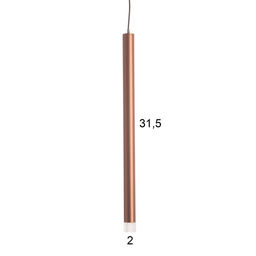 Светильник «Лукас софт» LED 5 Вт 4000К матовая медь 2×2×30-130 см