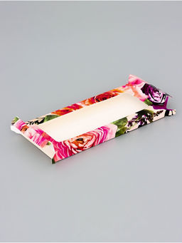 Цена за 5 шт. Подарочная коробка под плитку шоколада, с окном, «Цветочки», 17.1×8×1.4 см