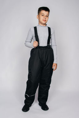 Брюки детские утепленные на синтепоне 10380 Черный* 1200 Lets go
