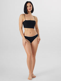 Цена за 2 штуки! Трусы бразилиана женские черные - Mark formelle фото 6