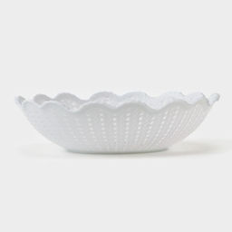 Цена за 3 шт. Ваза для хлеба и фруктов «Вязание», 18×4.5 см, рисунок МИКС, белая