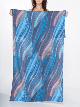 Большой, мягкий, тонкий и очень нежный двусторонний палантин с рисунком - Tantino фото 8