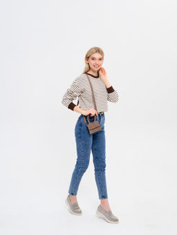 Лоферы туфли 176.1593be.Каменный замша