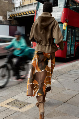 HOODED FAUX SUEDE JACKET - Zara фото 4