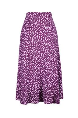 TRENDYOLMILLA K?rm?z? Bask?l? Buzgu Detayl? ve Volanl? Yuksek Bel Esnek Etek TWOSS21ET0029 фото 34