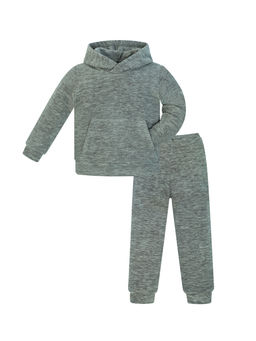 Костюм детский флисовый серый 7043кт (134, 68)