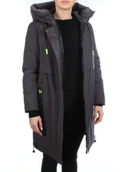 21-963 DK. GRAY Куртка зимняя женская (200 гр. холлофайбер)