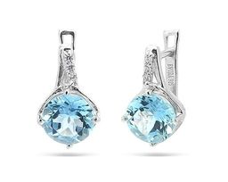 Серьги из серебра топаз, Жюли