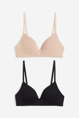 Pack de 2 sujetadores de algodon sin aros - H&m фото 6