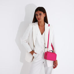 Сумка кросс-боди на молнии, цвет розовый - Simaland фото 10