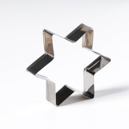 Цена за 5 шт. Форма для вырезания печенья новогодняя «Звезда», 6×6×2 см, цвет серебристый