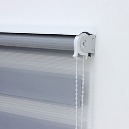 Штора рулонная День-ночь с люрексом, 90180 см (с учётом креплений 3,5 см), цвет серый - Simaland фото 3