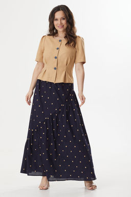 Костюм Magia mody 2429 беж+т/синий