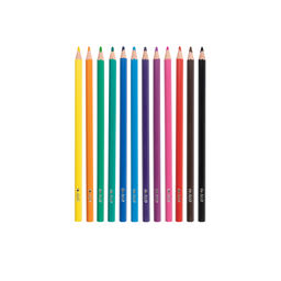 Лео Учись Карандаши цветные пластиковые LNPCP-12 заточенный 12 цв