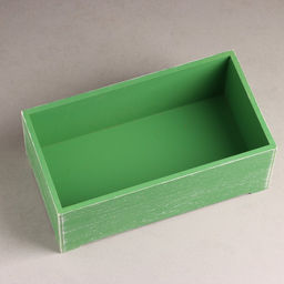 Кашпо деревянное Прованс 23х12,5х9 см зелёный - Дарим красиво фото 3