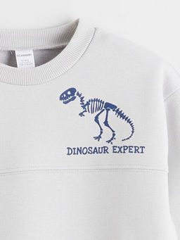 Bask?l? Erkek ?ocuk Sweatshirt ve E?ofman Alt?