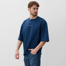 Футболка мужская MIST Fjord, размер 54, синий