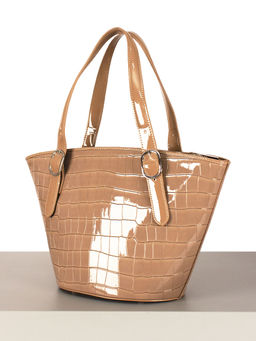 LACCOMA сумка WJB8739-коричневый эко кожа хлопок  фото 2