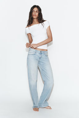 TRF MID-WAIST BAGGY JEANS - Zara фото 20