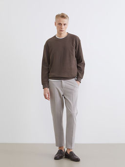 Bisiklet Yaka Erkek Sweatshirt