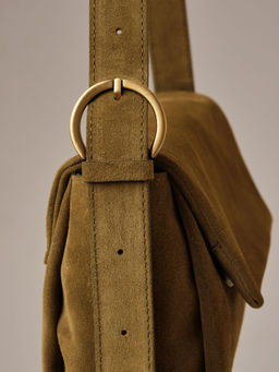 Замшевая сумка Nova DBR 31391 белый мох  фото 11