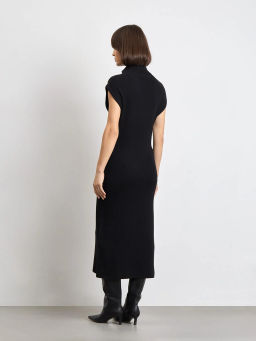 Теплое трикотажное платье с шерстью - Emka фото 6