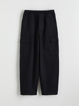 Beli Lastikli K?z ?ocuk Kargo Pantolon
