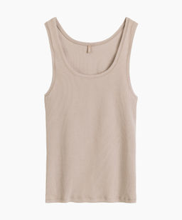ATLANTIC LV-003 Майка женская Ribbed Top бежевый  фото 2