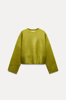 BASIC PLAIN KNIT SWEATER