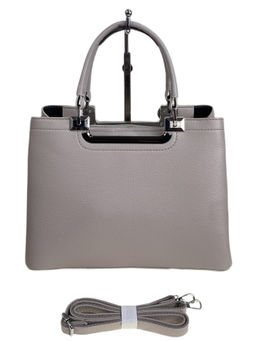 Женская сумка из искусственной кожи, цвет светло серый - Greta фото 2
