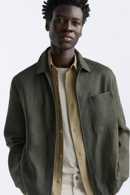 100% LINEN JACKET - Zara фото 16