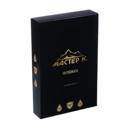 Фляжка Мужчина, нержавеющая сталь, 240 мл, 8 oz